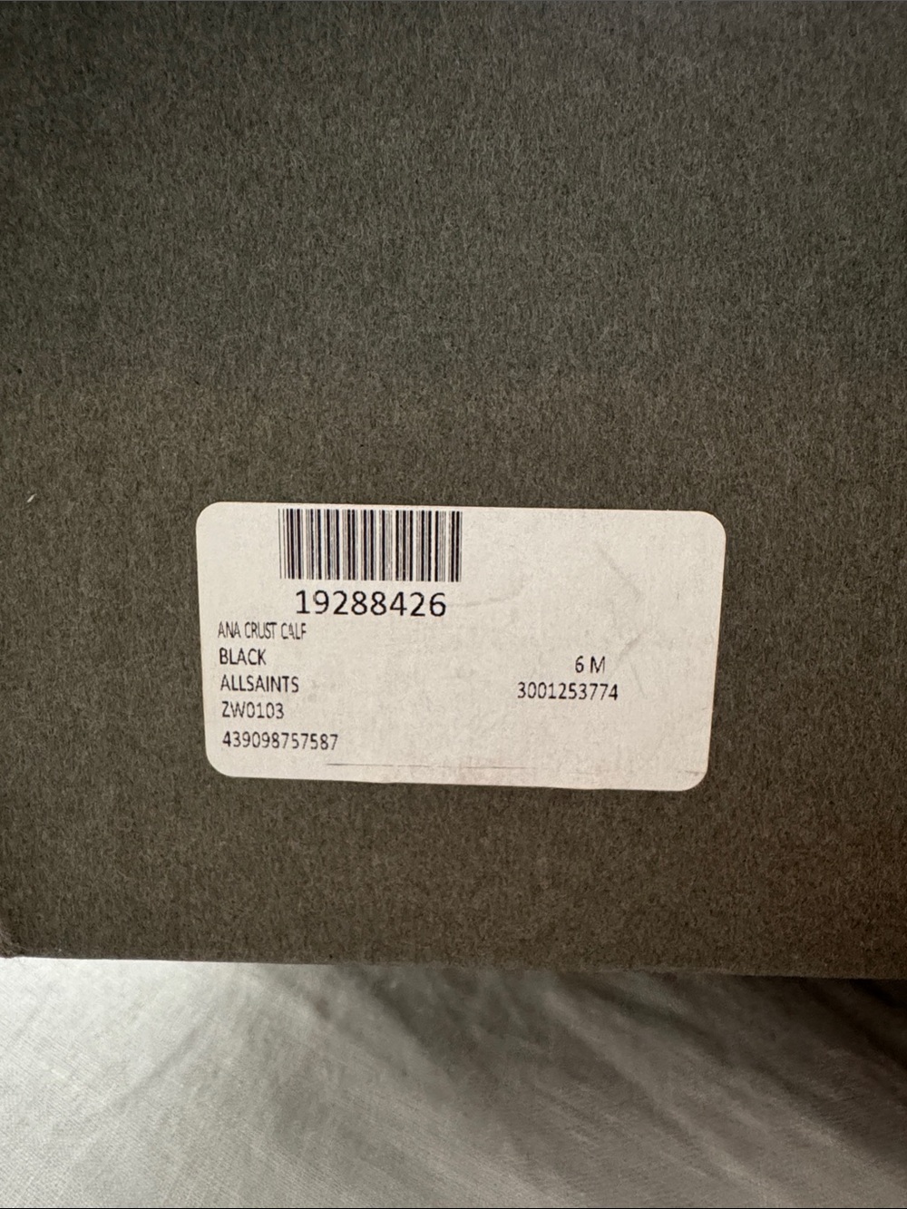 Allsaints Ana crust calf Black Leather Boots - Picture 3 of 12